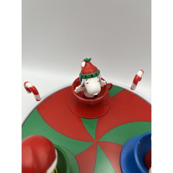 Gemmy Peanuts Gang Spinning Teacups Musical Carousel 10 Christmas - *NOT Work* - Picture 7 of 9